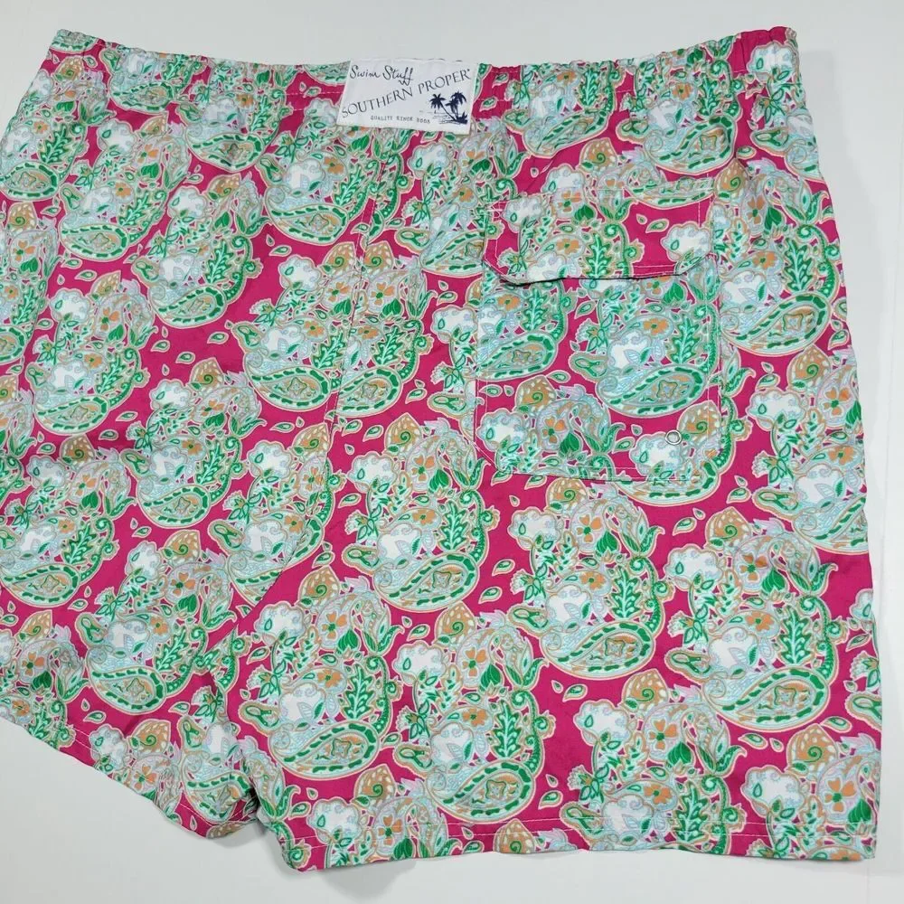 Swim Stuff Southern Proper Swimming Shorts Multi Color Size XL‎ 38-40